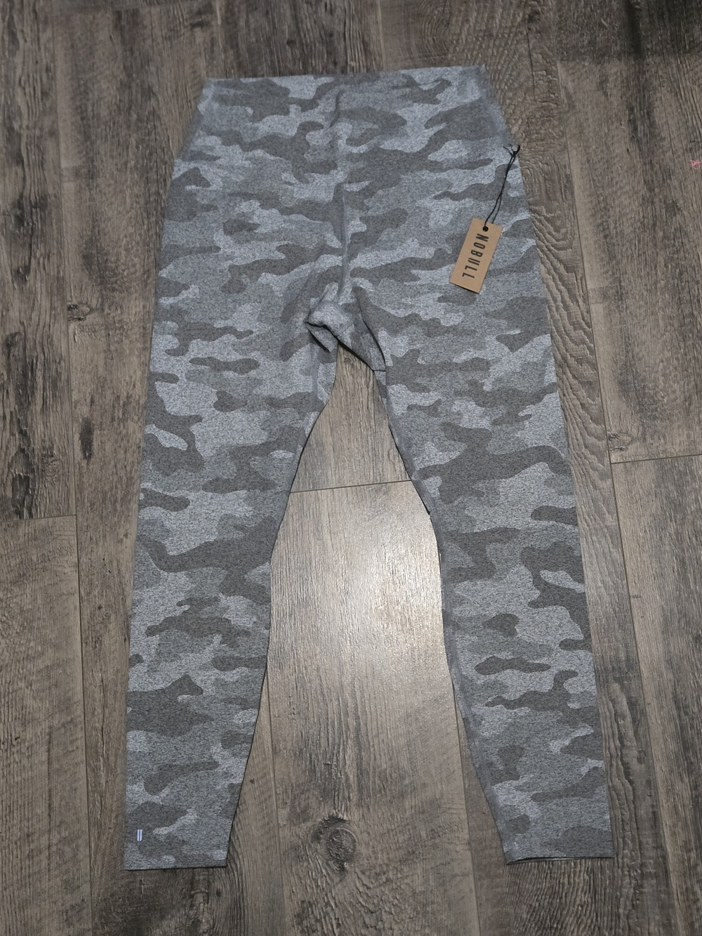 NOBULL Gray Camo Performance Leggings - Large
